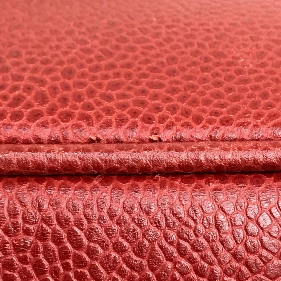 CHANEL シャネル CC ココマーク 横型 化粧ポーチ ハンドバッグ バニティバッグ キャビアスキン レディース レッド | CHANEL | 06