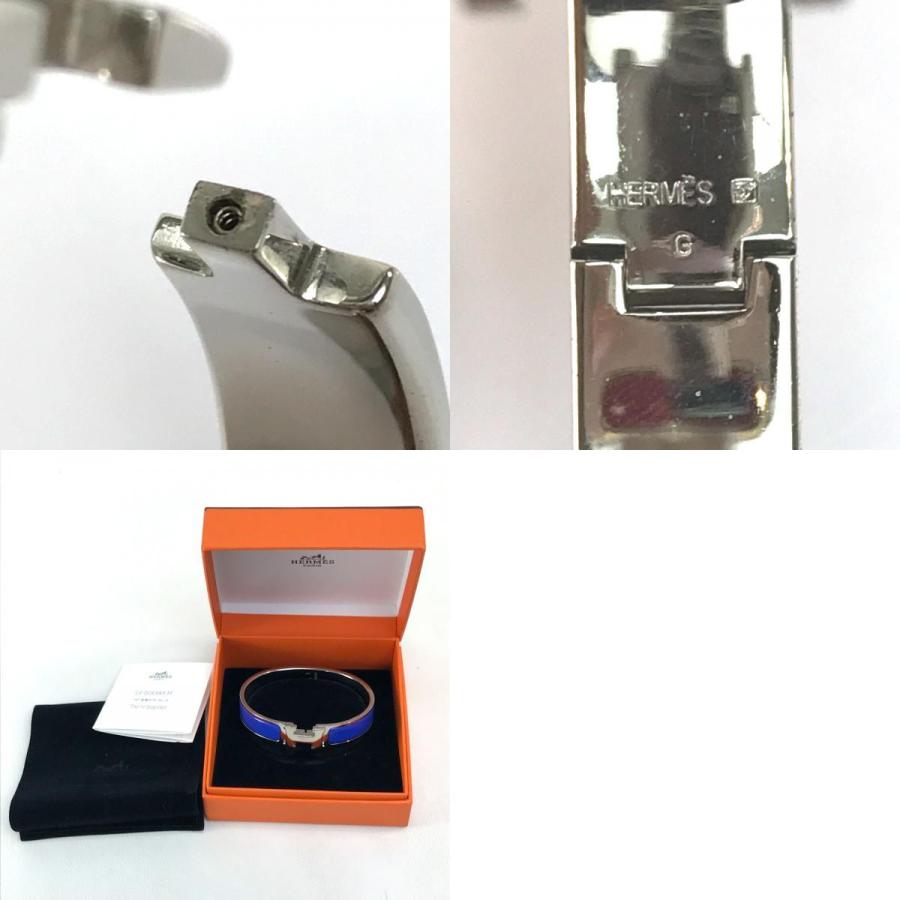 HERMES エルメス クリッククラックPM ブレスレット アクセサリー バングル メタル レディース ブルー/シルバー | HERMES | 09