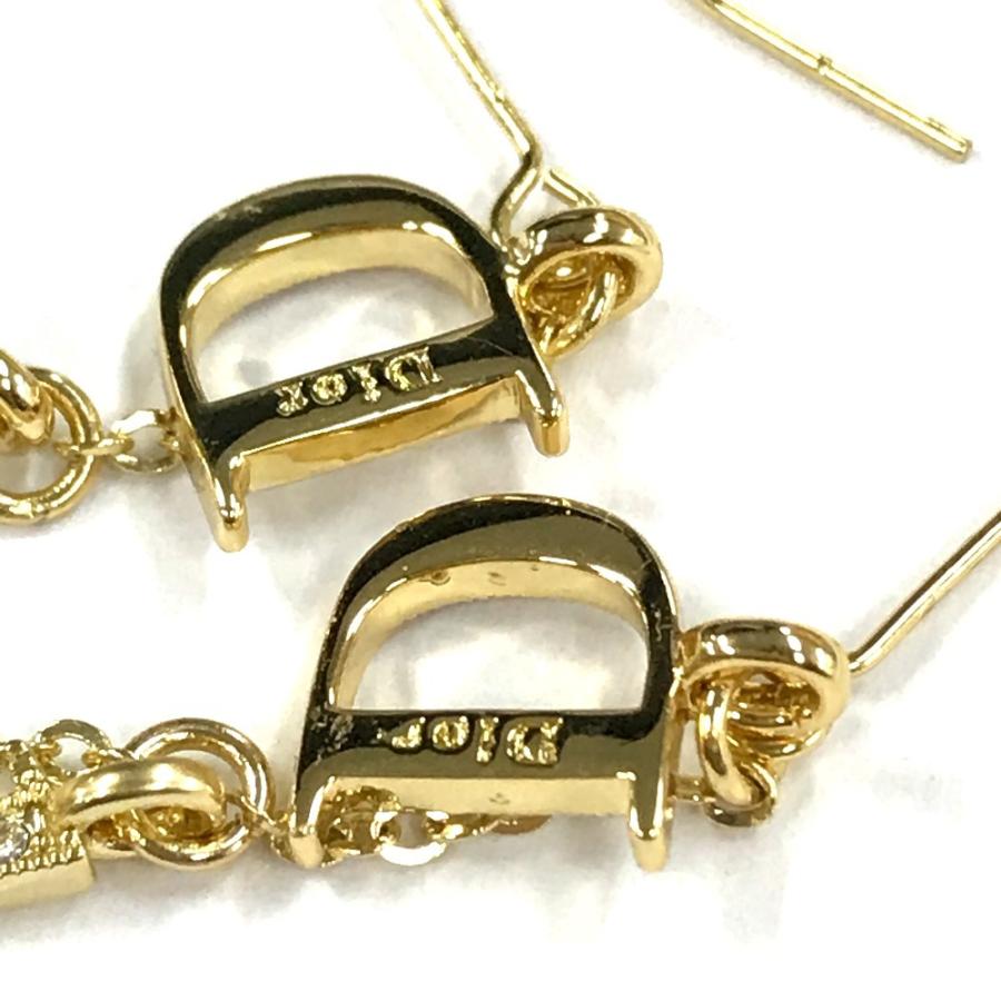 美品 Dior ディオール ラインストーン アルファベットロゴ ロング