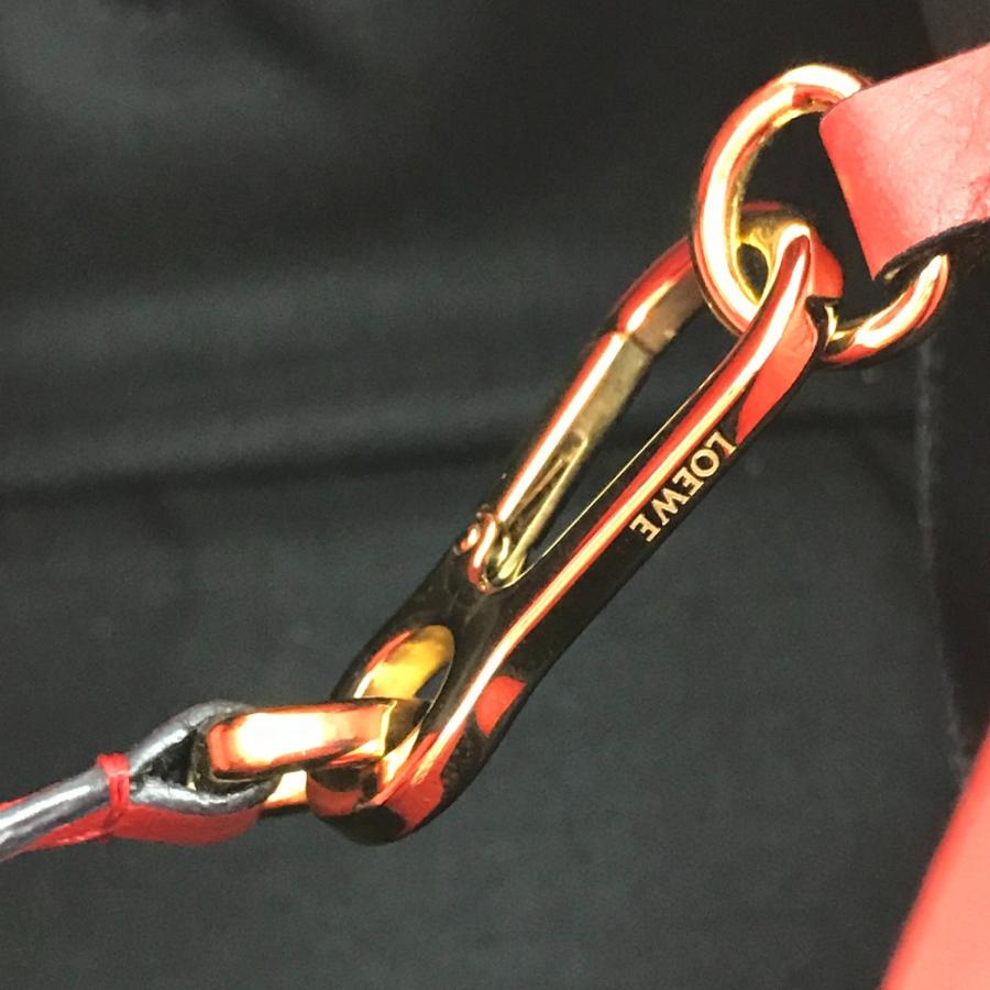 LOEWE ロエベ 387.30.N60 ハンモック スモール ロゴ 2WAY ショルダーバッグ ハンドバッグ レザー レッド | LOEWE | 08