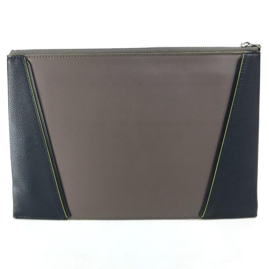 LOUIS VUITTON ルイヴィトン リストストラップ付き セカンドバッグ クラッチバッグ レザー レディース グレー系/ | LOUIS VUITTON | 01