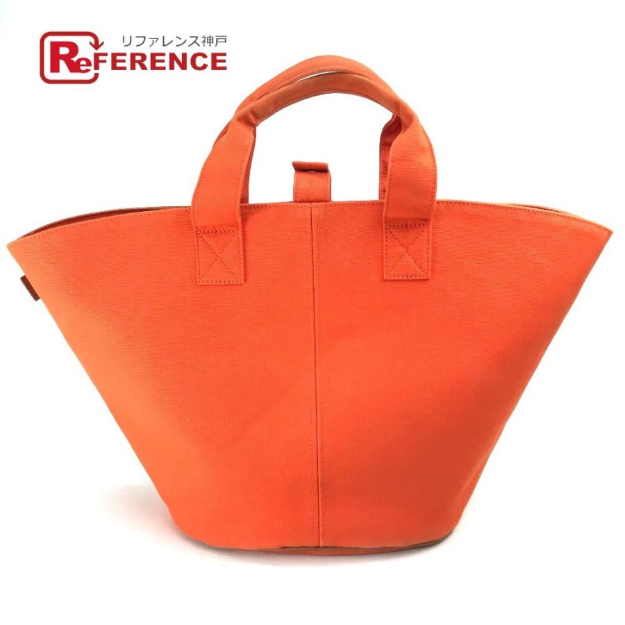 Hermes エルメス パニエドプラージュpm ハンドバッグ トートバッグ キャンバス レディース オレンジ E 1 リファレンス コレクション 通販 Yahoo ショッピング