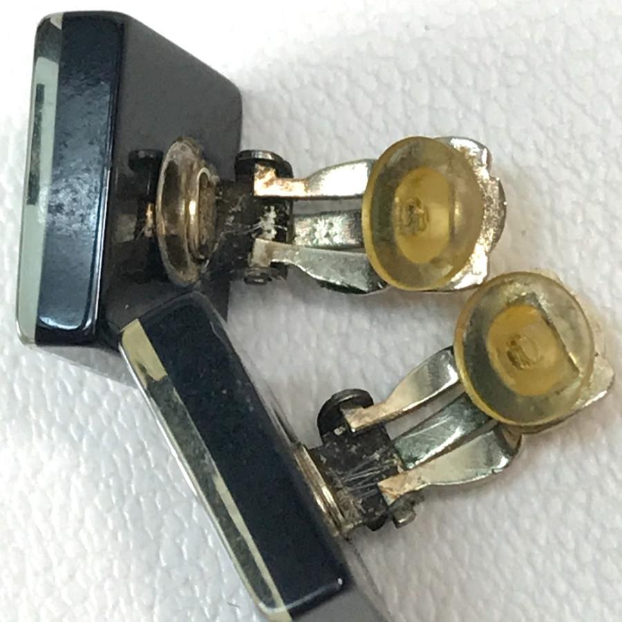 CHANEL シャネル CC ココマーク スクエアココ ラインストーン クリップ式 イヤリング ライトブルー | CHANEL | 04