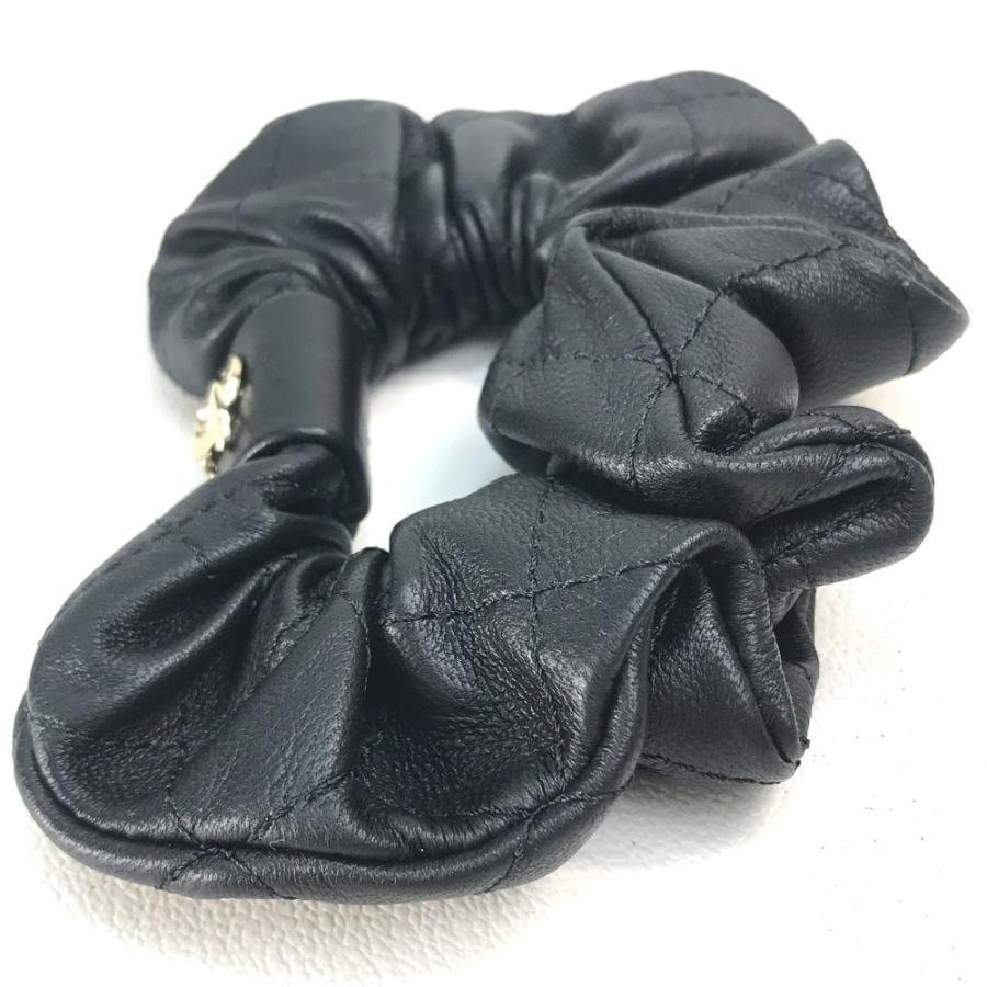 CHANEL 美品 シャネル CC ココマーク マトラッセ キルティング ヘア  