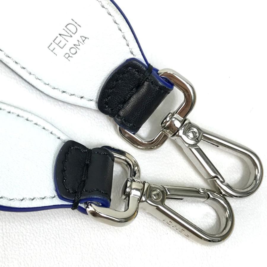 FENDI - フェンディ FENDI ストラップユー カーリト 8AV0775R7F0X93 ファー付き カール ラガーフェルド ショルダーストラップ レザー ブラック×ホワイト×ブルー 楽天市場】FENDI フェンディ 8AV0775R7F0X93 ファー付き