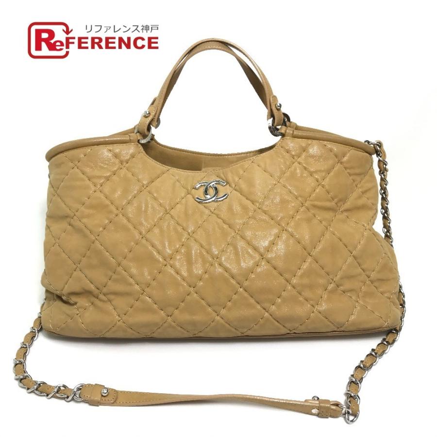 CHANEL シャネル CC ココマーク マトラッセ チェーントート ショルダーバッグ ハンドバッグ コーティングキャンバス