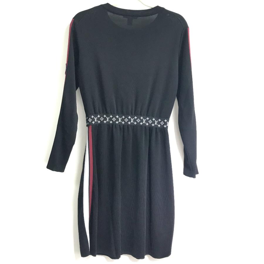 LOUIS VUITTON ルイヴィトン モノグラム LV ワッペン 長袖 膝丈