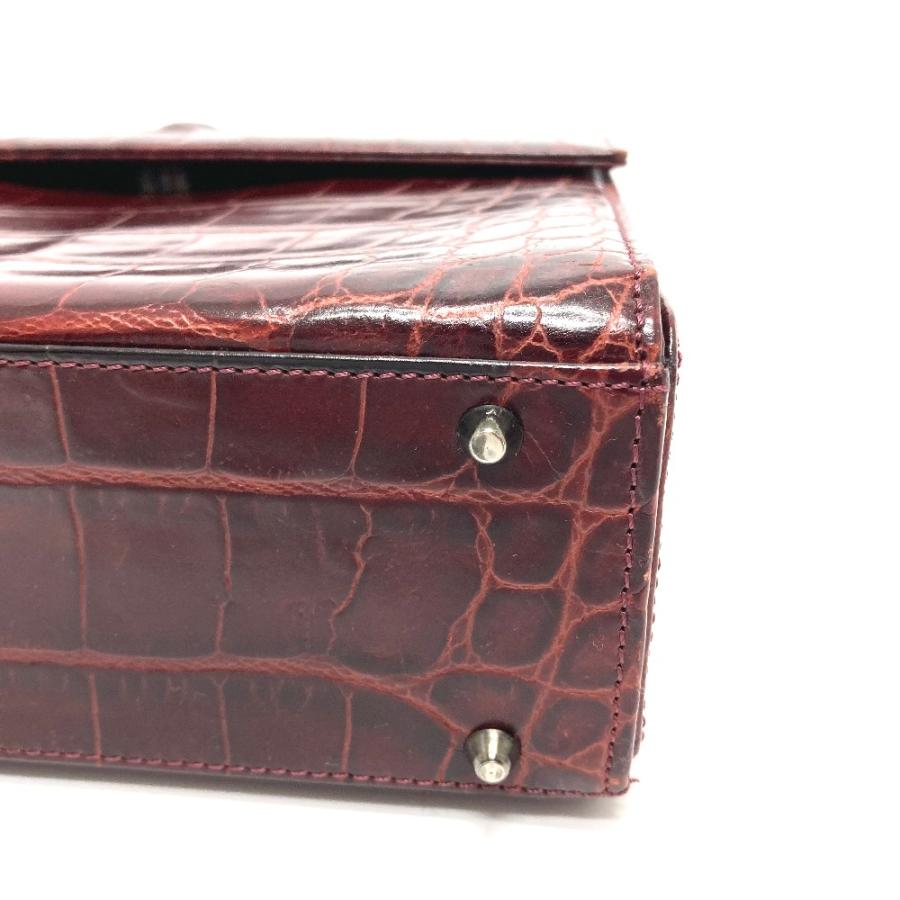 VERSACE ヴェルサーチ メデューサ クロコ型押し 肩掛け 斜め掛け ショルダーバッグ レザー レディース ボルドー |  | 04