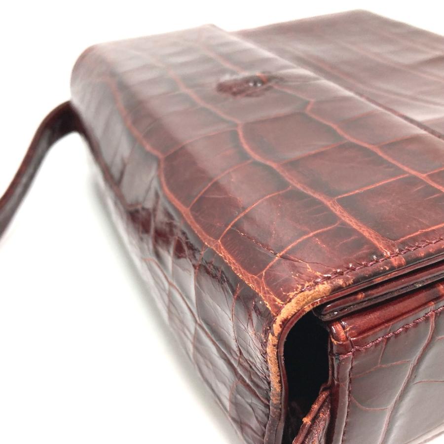 VERSACE ヴェルサーチ メデューサ クロコ型押し 肩掛け 斜め掛け ショルダーバッグ レザー レディース ボルドー |  | 05