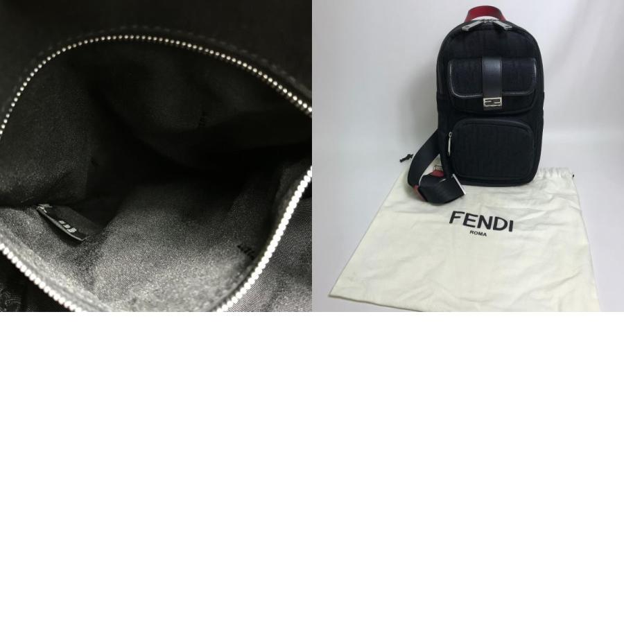 FENDI フェンディ 7VZ049 ズッカ FF柄 クロスボディバッグ ショルダーバッグ ファブリック メンズ NERO | FENDI | 09