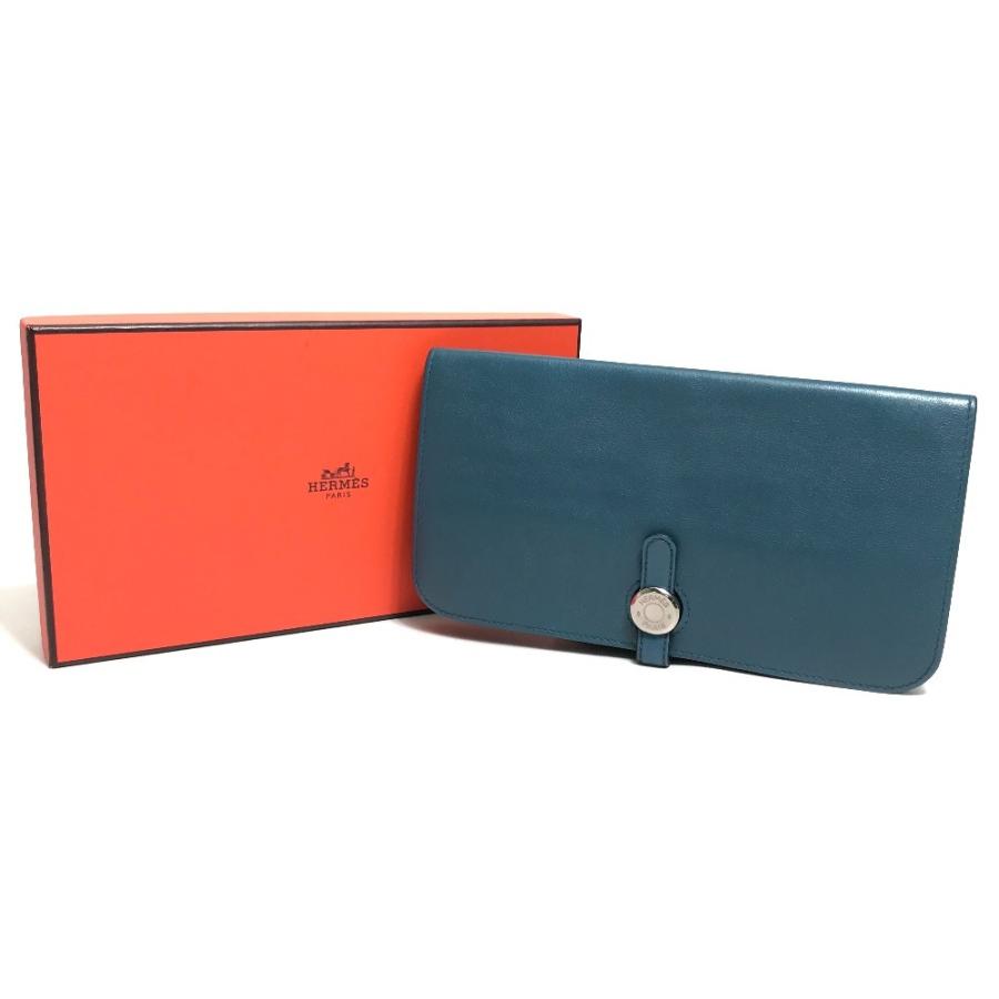 HERMES エルメス ドゴン レクトヴェルソ ドゴンロング 長財布 A刻