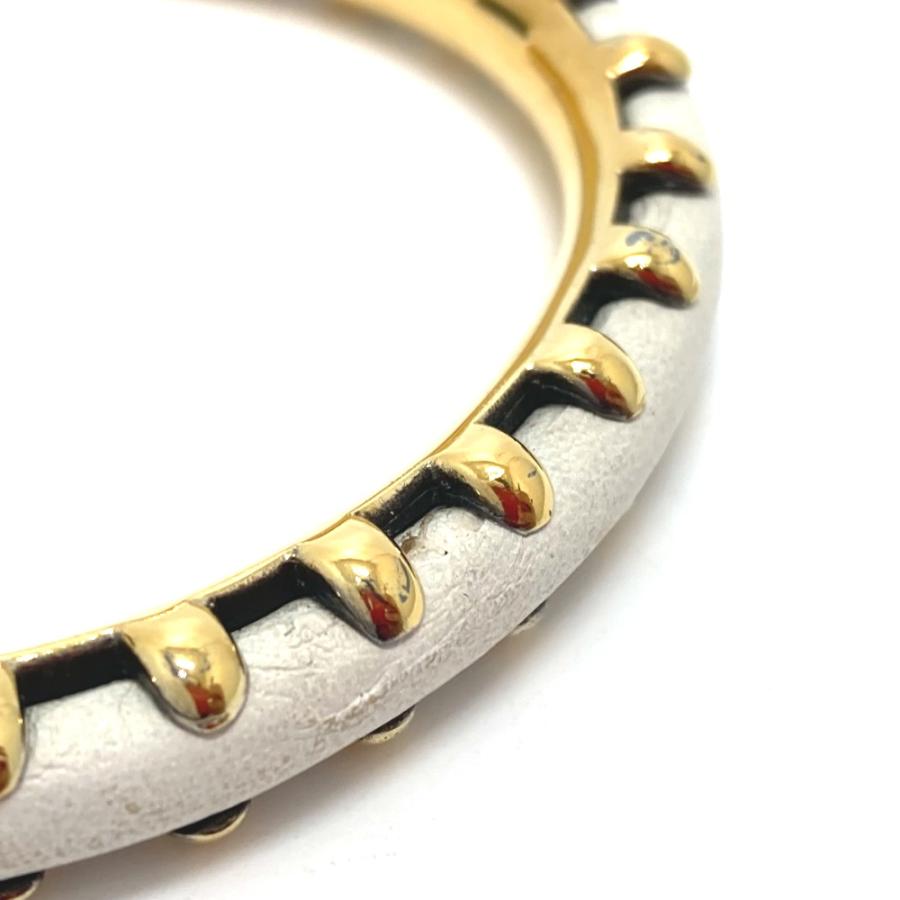 HERMES エルメス ホースシュー ヴィンテージ ブレスレット オープンバングル メタル/レザー レディース ホワイト | HERMES | 07