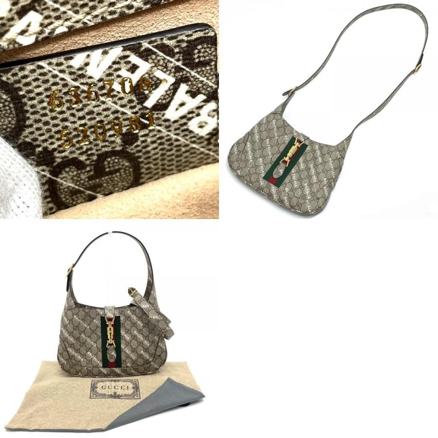 GUCCI グッチ 636706 バレンシアガ BALENCIAGA コラボ ザ ハッカー プロジェクト ジャッキー 1961 2WAY ハンドバッグ GGスプリーム | GUCCI | 09