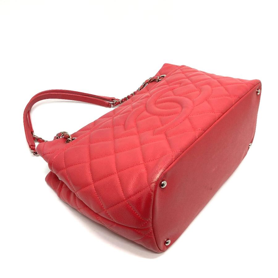 CHANEL シャネル A67921 CC ココマーク マトラッセ チェーンショルダー ハンドバッグ トートバッグ キャビアスキン ピンク レディース | CHANEL | 03