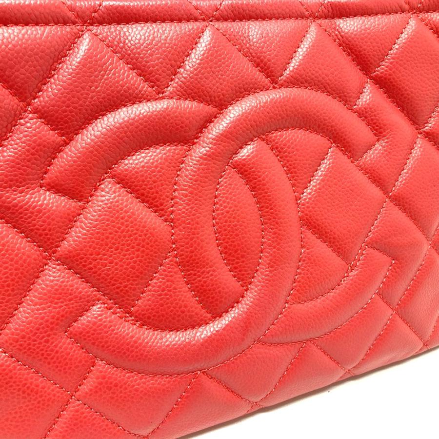 CHANEL シャネル A67921 CC ココマーク マトラッセ チェーンショルダー ハンドバッグ トートバッグ キャビアスキン ピンク レディース | CHANEL | 06