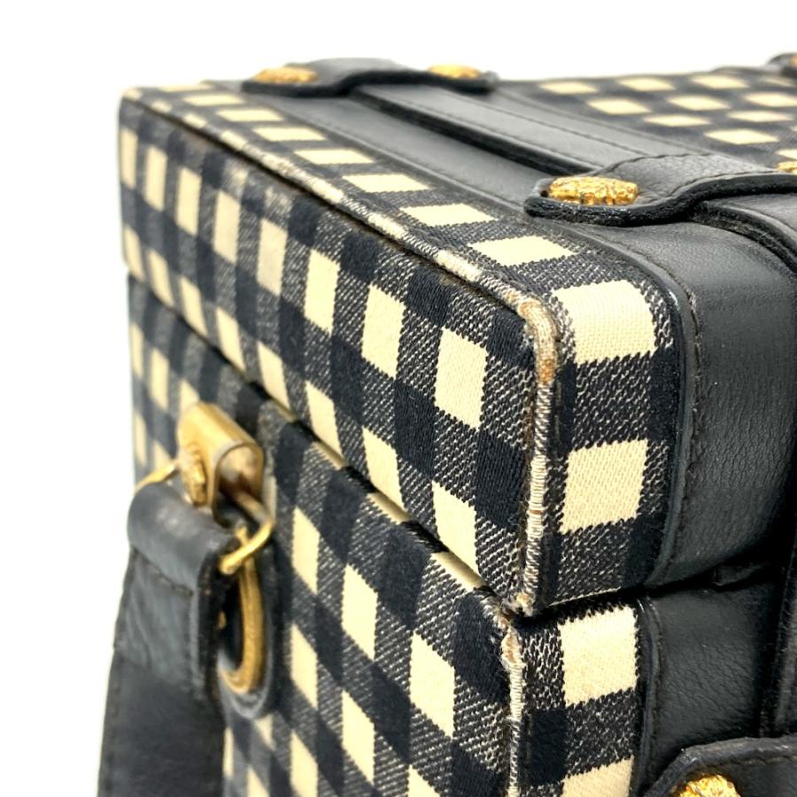 Gianni Versace ジャンニ・ヴェルサーチ メデューサ ギンガムチェック ヴィンテージ ショルダーバッグ バニティバッグ レディース【中古】 | GIANNI VERSACE | 05