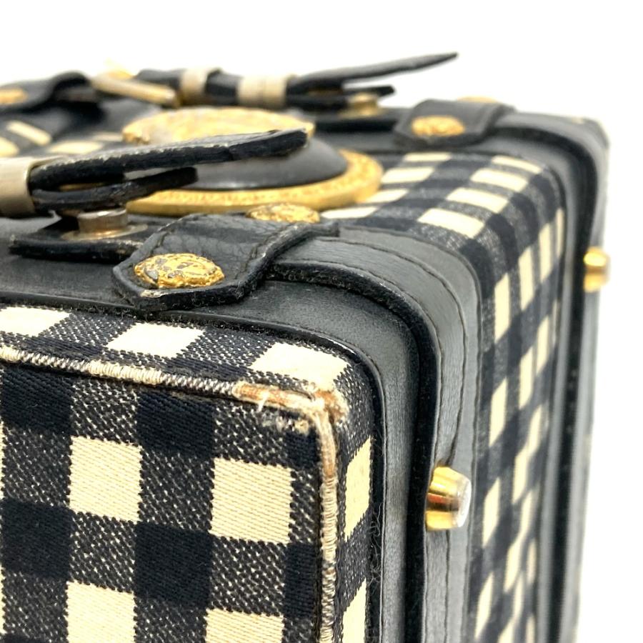 Gianni Versace ジャンニ・ヴェルサーチ メデューサ ギンガムチェック ヴィンテージ ショルダーバッグ バニティバッグ レディース【中古】 | GIANNI VERSACE | 06