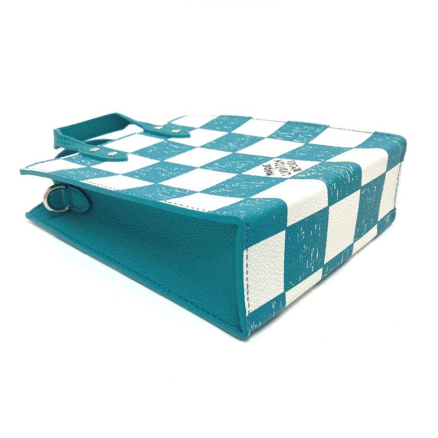 未使用 LOUIS VUITTON ルイヴィトン N60495 ダミエチェッカーボード サックプラＸＳ ショルダーバッグ レザー ターコイズ レディース | LOUIS VUITTON | 02