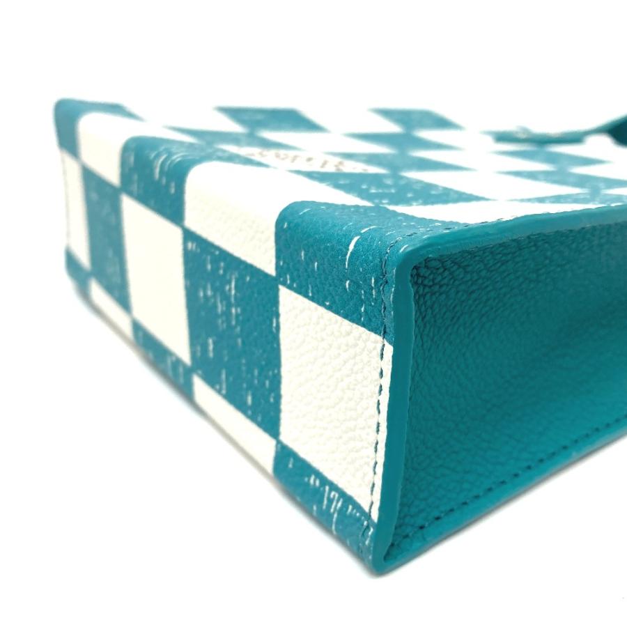 未使用 LOUIS VUITTON ルイヴィトン N60495 ダミエチェッカーボード サックプラＸＳ ショルダーバッグ レザー ターコイズ レディース | LOUIS VUITTON | 03