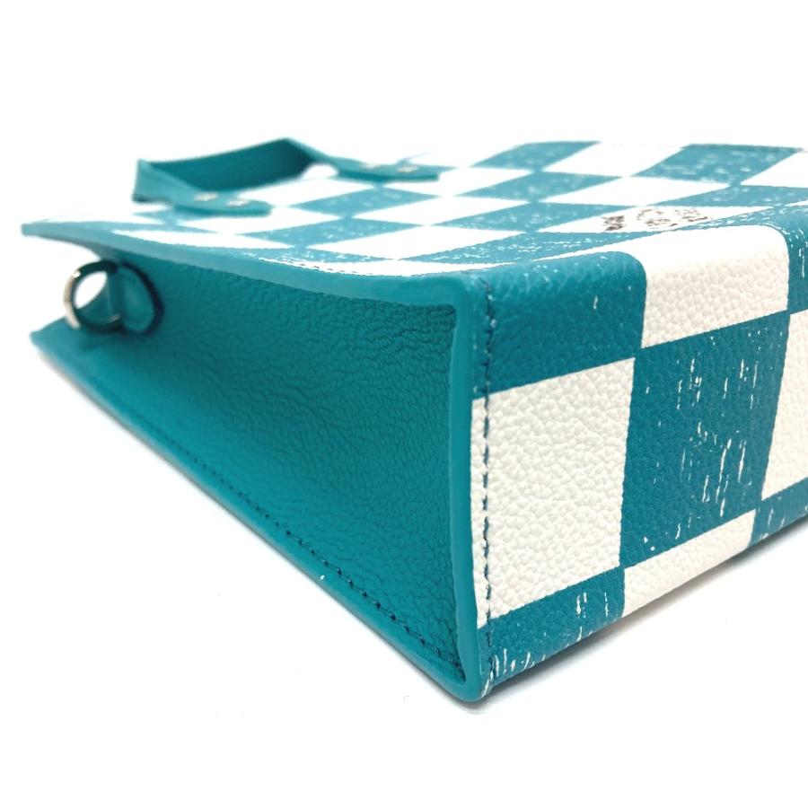 未使用 LOUIS VUITTON ルイヴィトン N60495 ダミエチェッカーボード サックプラＸＳ ショルダーバッグ レザー ターコイズ レディース | LOUIS VUITTON | 04