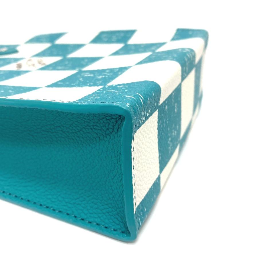 未使用 LOUIS VUITTON ルイヴィトン N60495 ダミエチェッカーボード サックプラＸＳ ショルダーバッグ レザー ターコイズ レディース | LOUIS VUITTON | 05