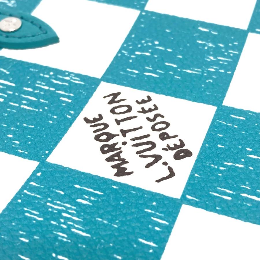 未使用 LOUIS VUITTON ルイヴィトン N60495 ダミエチェッカーボード サックプラＸＳ ショルダーバッグ レザー ターコイズ レディース | LOUIS VUITTON | 07