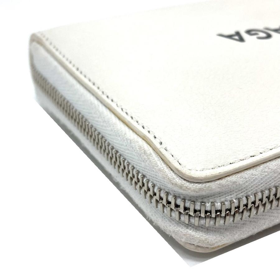 BALENCIAGA バレンシアガ 490625 ロゴ エブリデイ EVERYDAY ラウンドファスナー 長財布 レザー ホワイト ユニセックス【中古】 | BALENCIAGA | 03