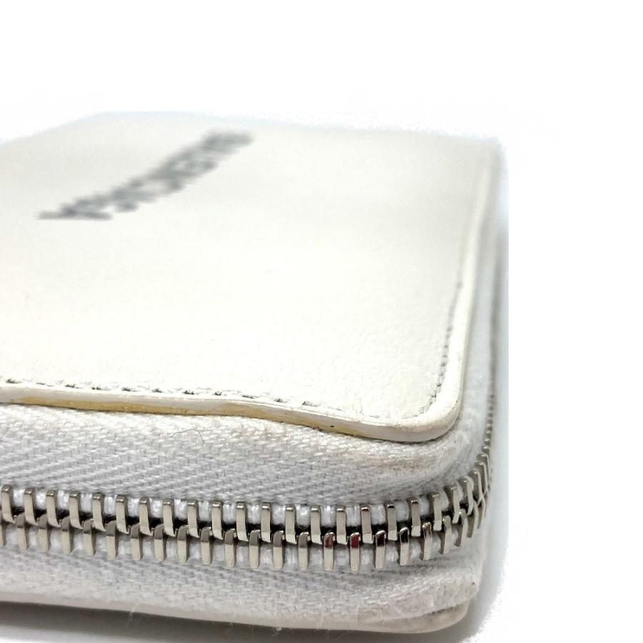 BALENCIAGA バレンシアガ 490625 ロゴ エブリデイ EVERYDAY ラウンドファスナー 長財布 レザー ホワイト ユニセックス【中古】 | BALENCIAGA | 04