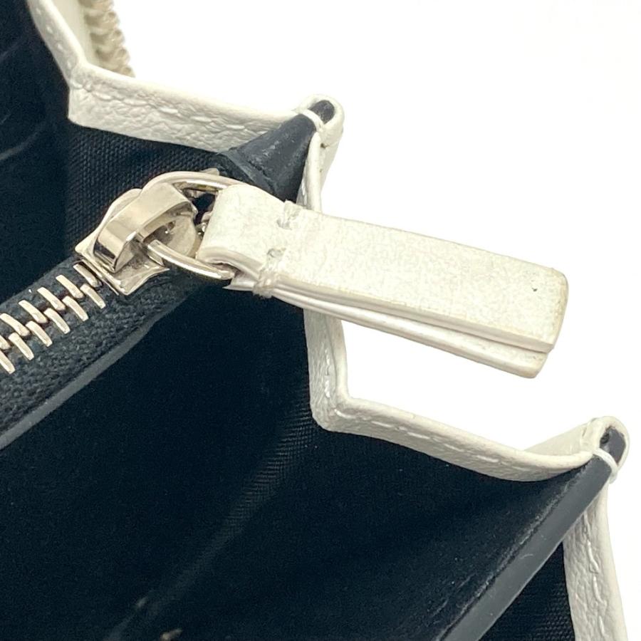 BALENCIAGA バレンシアガ 490625 ロゴ エブリデイ EVERYDAY ラウンドファスナー 長財布 レザー ホワイト ユニセックス【中古】 | BALENCIAGA | 07