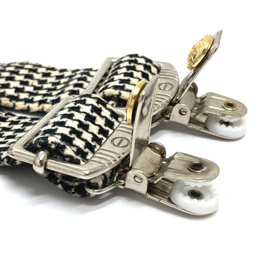 VERSACE ヴェルサーチ 千鳥柄 メデューサ サスペンダー ズボン吊り ファッション小物 ベルト ホワイト×ブラック キッズ【中古】 |  | 06