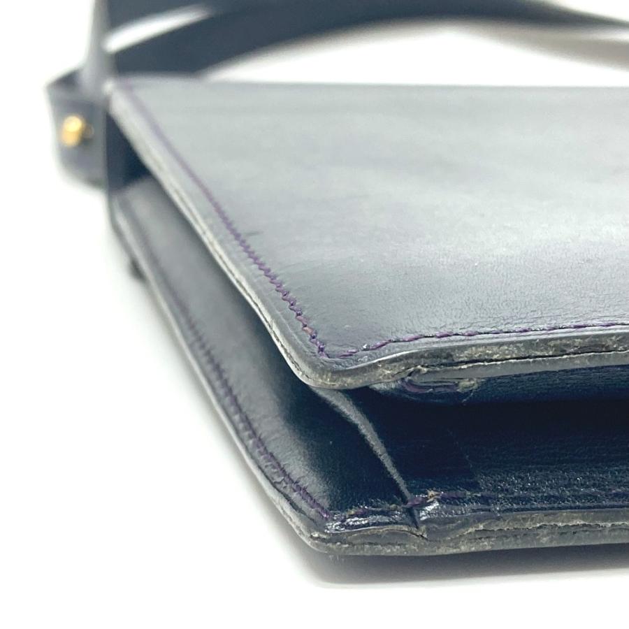 Christian Dior クリスチャンディオール ヴィンテージ カバン ハンドバッグ 肩掛け トロッター ショルダーバッグ ネイビー 【中古】 |  | 06