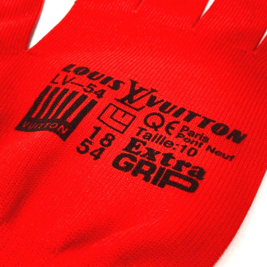 新品同様 LOUIS VUITTON ルイヴィトン MP2336 ゴン アールジービー  グローブ ファッション小物 手袋 ナイロン レッド メンズ【中古】 | LOUIS VUITTON | 03