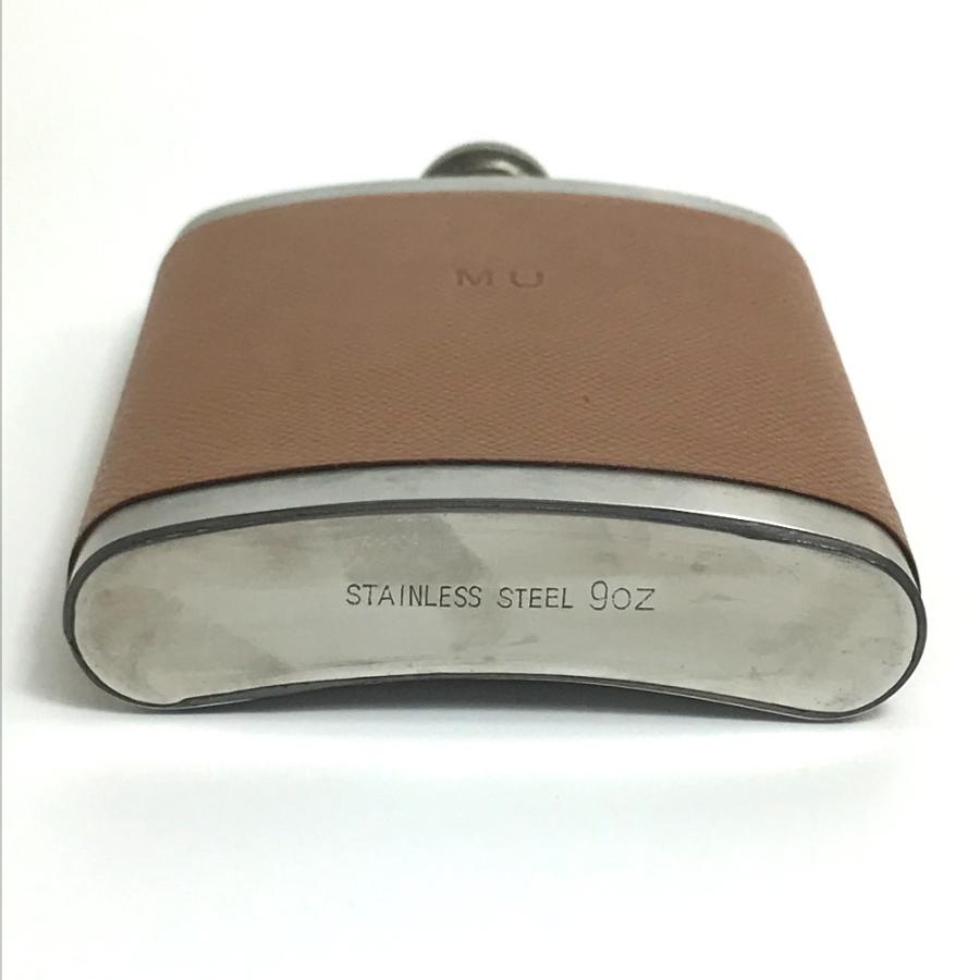 HERMES（エルメス） ウイスキーボトル スキットル 水筒 SS×レザー