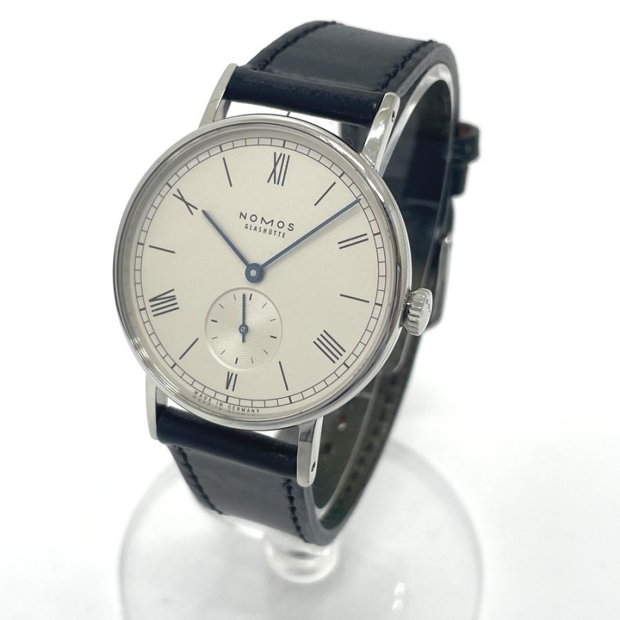 NOMOS ノモス LD1A2W2 グラスヒュッテ ラドウィッグ スモセコ 手巻 腕時計 SS シルバー メンズ【中古】 |  | 01