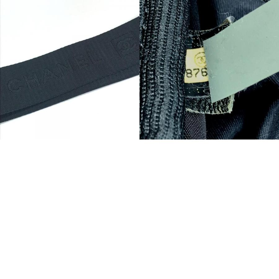 CHANEL シャネル メッシュポケット スポーツライン ボディバッグ オフ