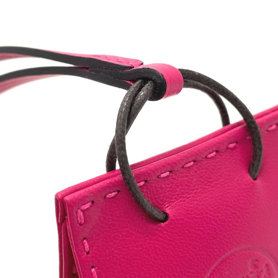 未使用 HERMES エルメス サックオランジュ バッグアクセサリー バッグチャーム ショッパー チャーム ローズメキシコ レディース【中古】 | HERMES | 06