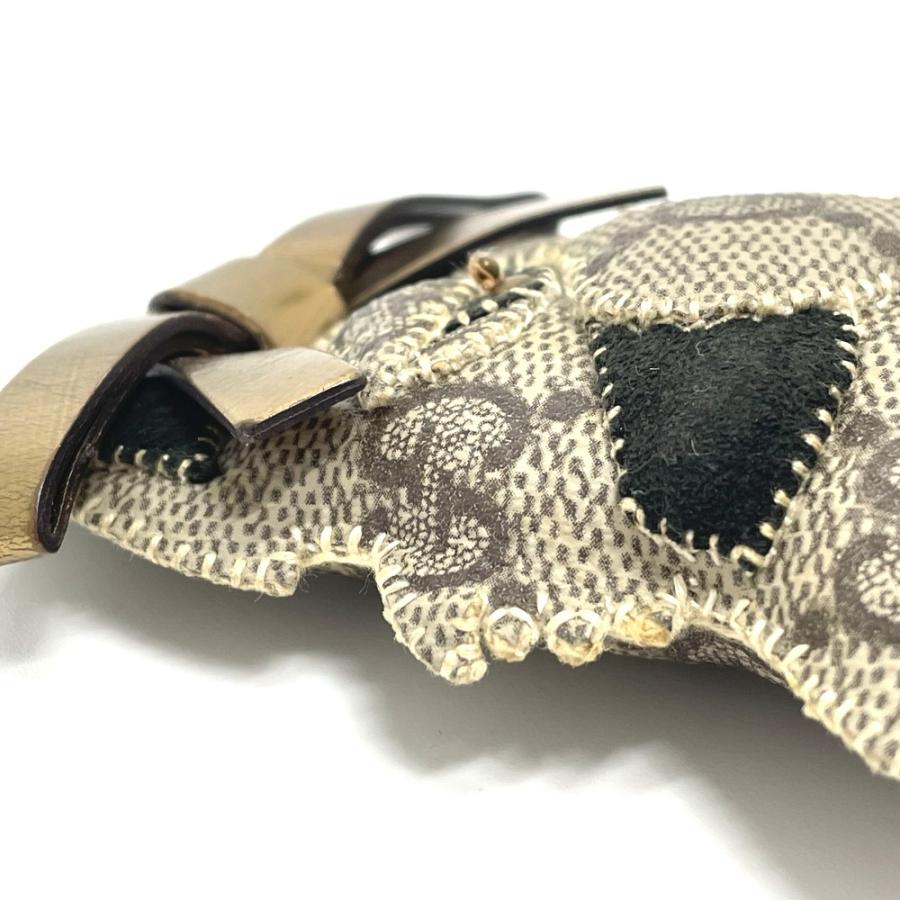 GUCCI グッチ キツネ グッチョリ キーホルダー チャーム GGスプリームキャンバス ベージュ レディース【中古】 | GUCCI | 07