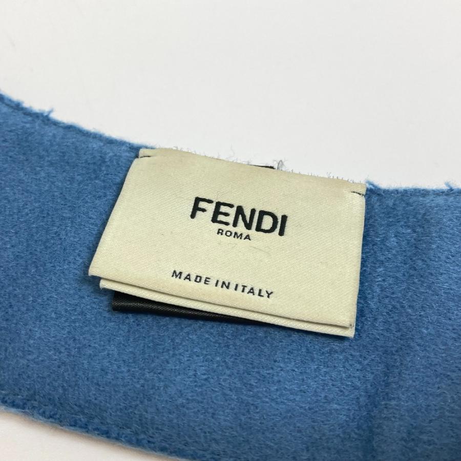 FENDI フェンディ アッタチドカラー 付け襟 雑貨 カシミヤ ブルー×グレー レディース【中古】 | FENDI | 06