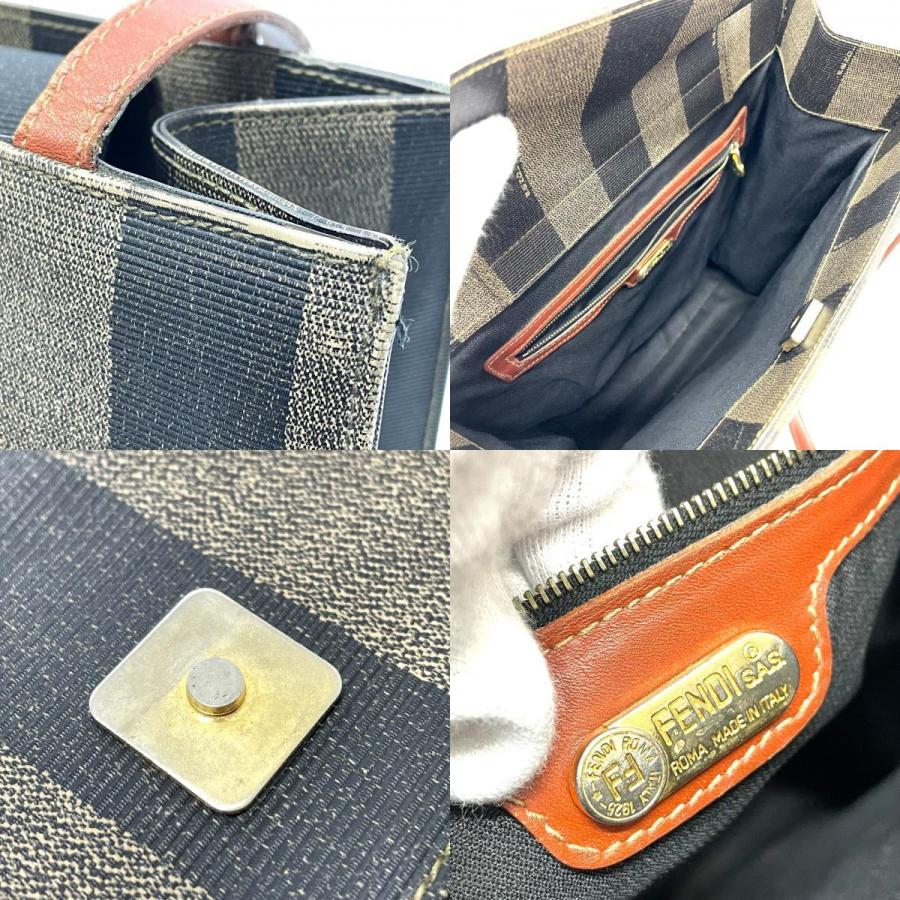 FENDI フェンディ ペカン FFロゴ トート 肩掛け ショルダー