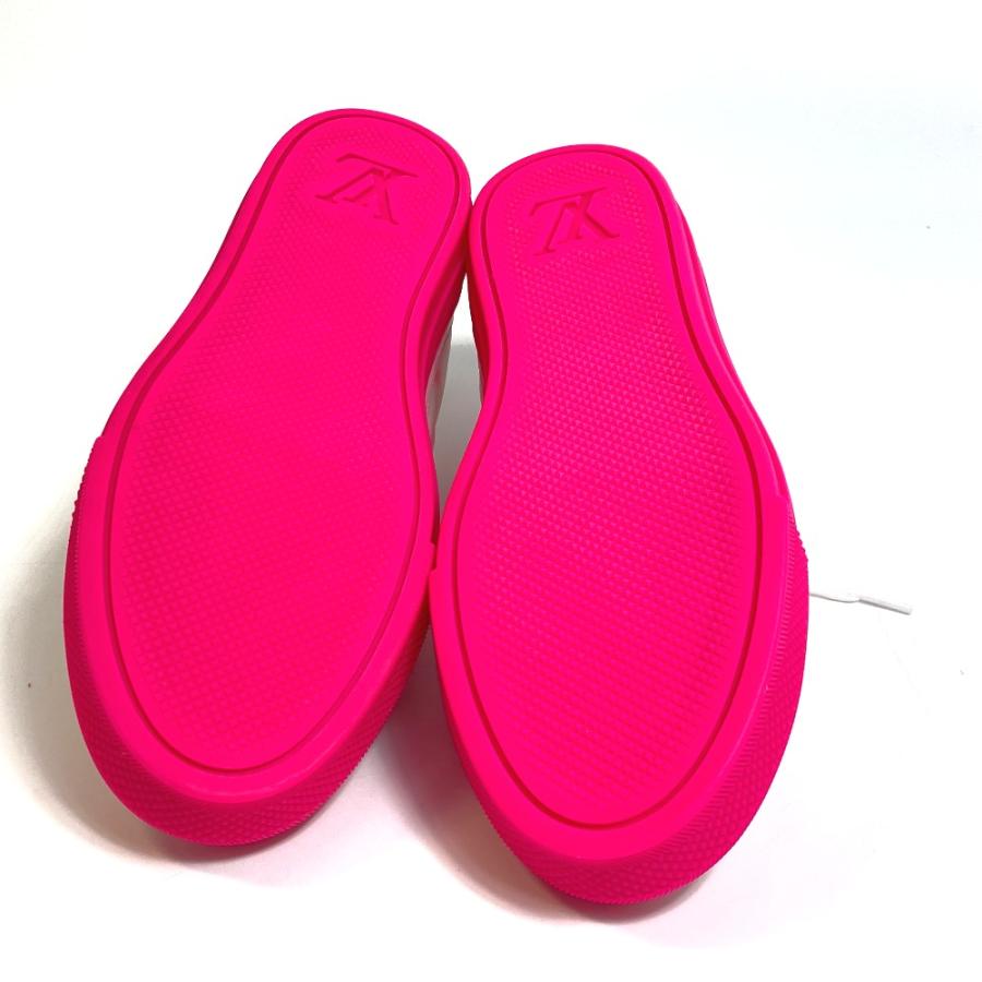 LOUIS VUITTON ルイヴィトン モノグラム ステラー ライン テクニカルファブリック ローカット ホワイト×ピンク レディース【中古】未使用 | LOUIS VUITTON | 01