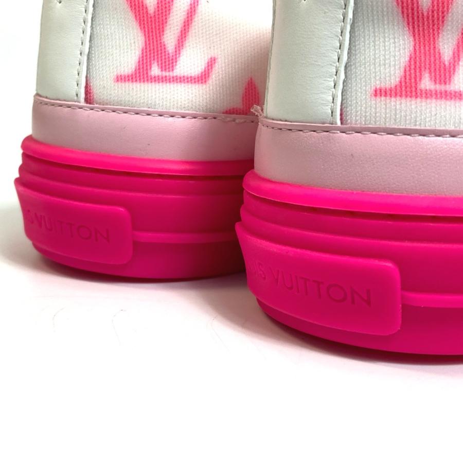 LOUIS VUITTON ルイヴィトン モノグラム ステラー ライン テクニカルファブリック ローカット ホワイト×ピンク レディース【中古】未使用 | LOUIS VUITTON | 04