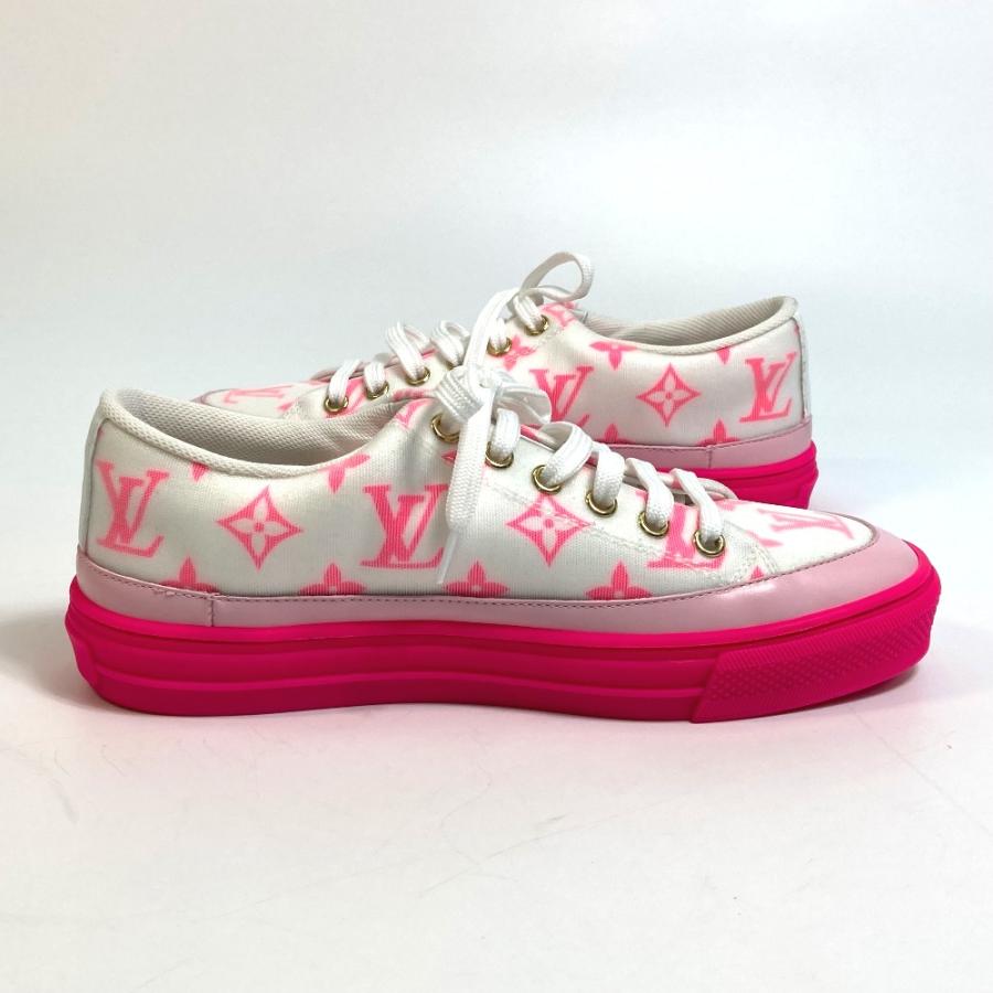 LOUIS VUITTON ルイヴィトン モノグラム ステラー ライン テクニカルファブリック ローカット ホワイト×ピンク レディース【中古】未使用 | LOUIS VUITTON | 05