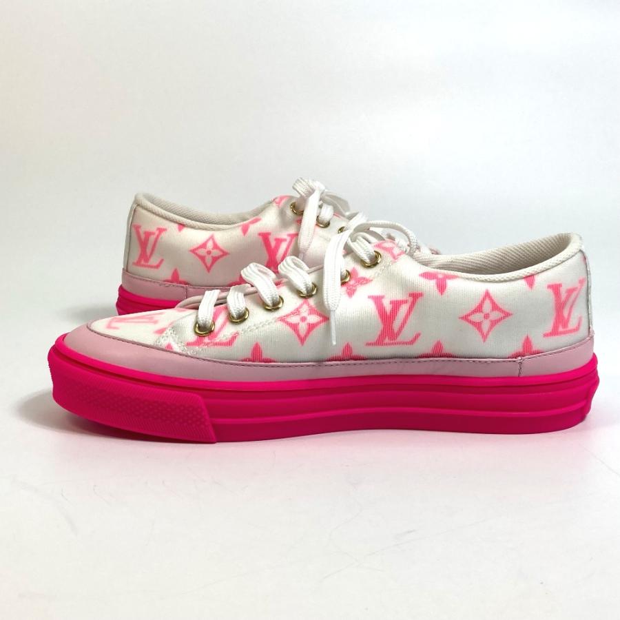 LOUIS VUITTON ルイヴィトン モノグラム ステラー ライン テクニカルファブリック ローカット ホワイト×ピンク レディース【中古】未使用 | LOUIS VUITTON | 06