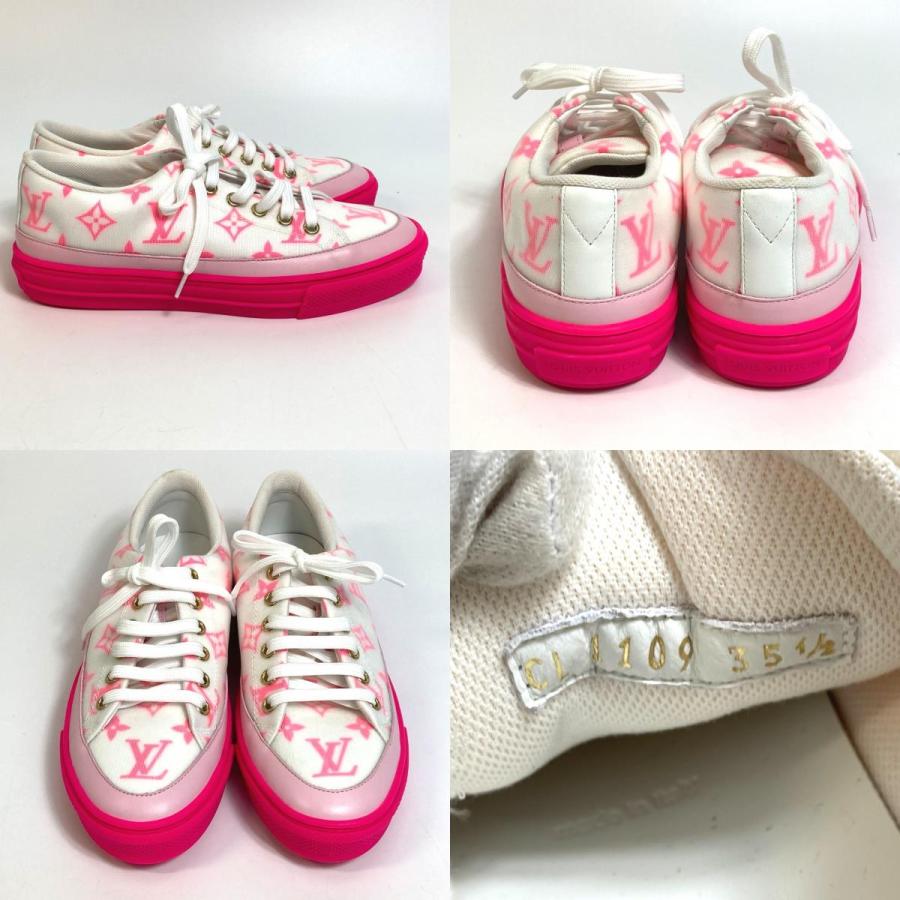 LOUIS VUITTON ルイヴィトン モノグラム ステラー ライン テクニカルファブリック ローカット ホワイト×ピンク レディース【中古】未使用 | LOUIS VUITTON | 08