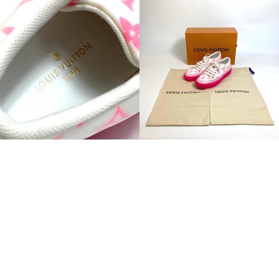 LOUIS VUITTON ルイヴィトン モノグラム ステラー ライン テクニカルファブリック ローカット ホワイト×ピンク レディース【中古】未使用 | LOUIS VUITTON | 09