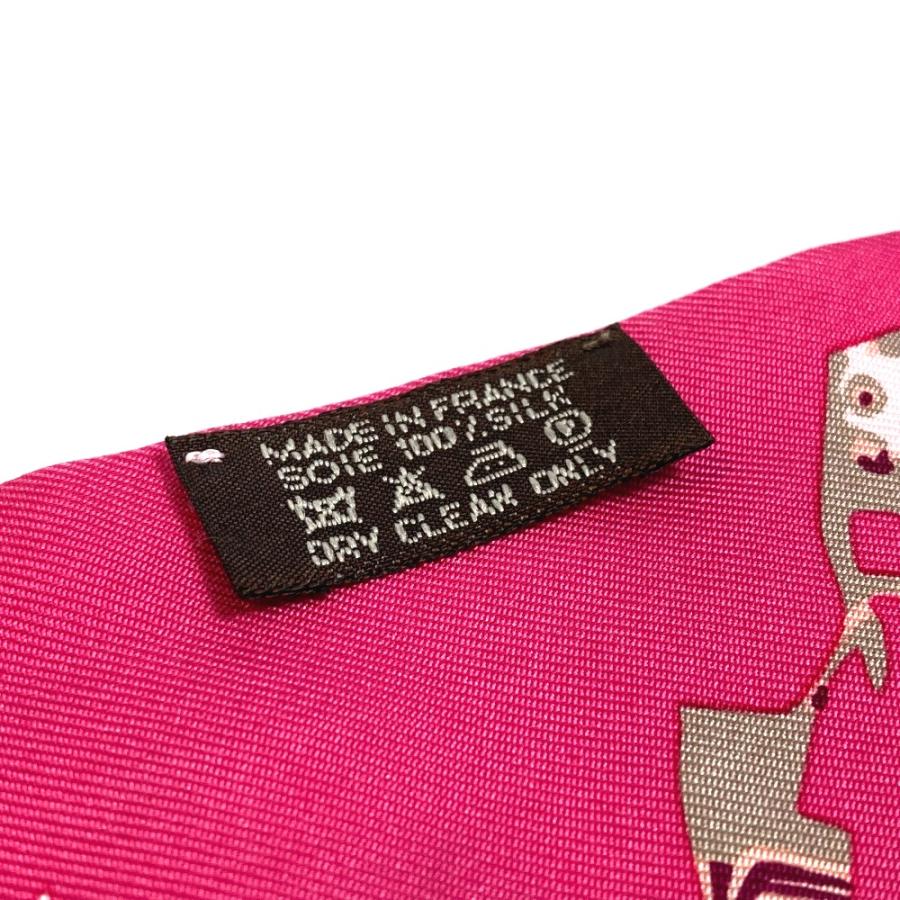 HERMES エルメス ファッション小物 総柄 ツイリー スカーフ シルク ピンク レディース【中古】 | HERMES | 04