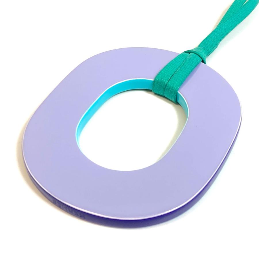 HERMES エルメス イスムピグマンGM ウッド ペンダント ネックレス ラッカー キュラソー/パルム/ブルー レディース【中古】 | HERMES | 03