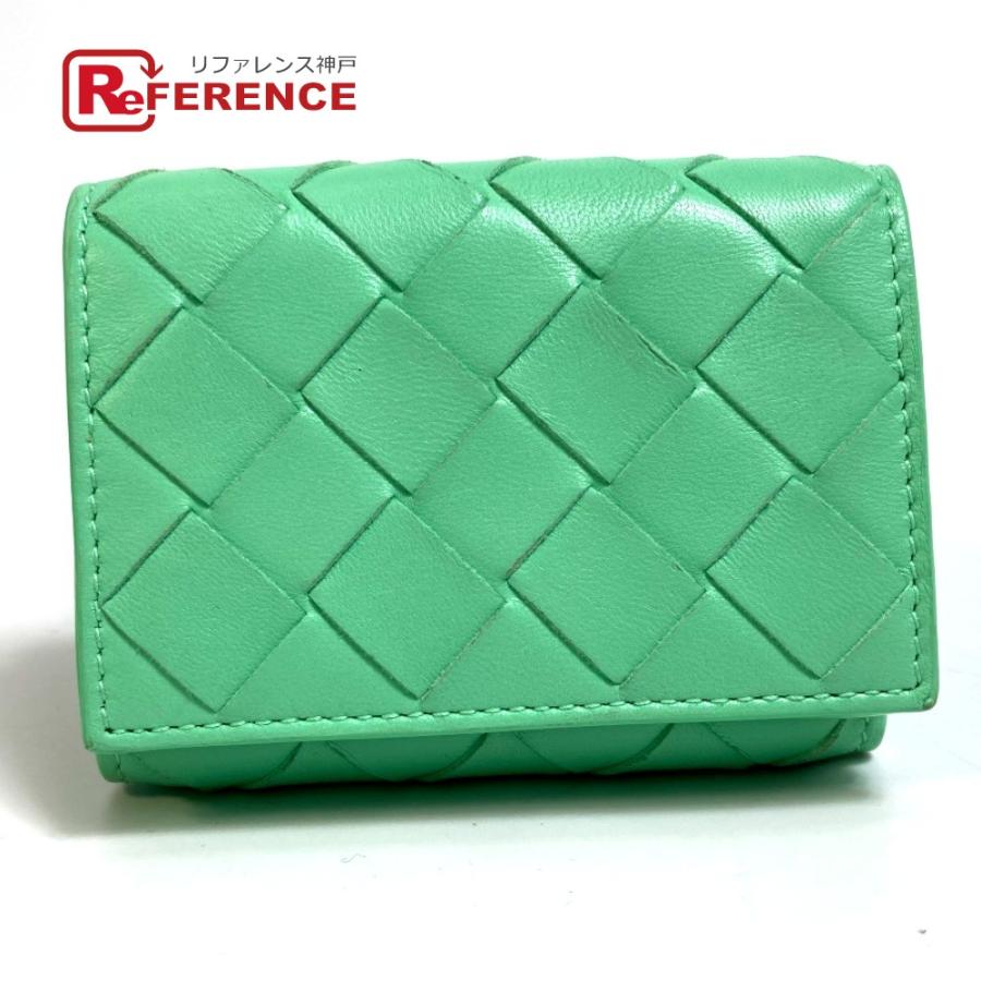 BOTTEGA VENETA ボッテガヴェネタ 667036 イントレチャート タイニー 三つ折りウォレット 3つ折り財布 レディース【中古】 | 