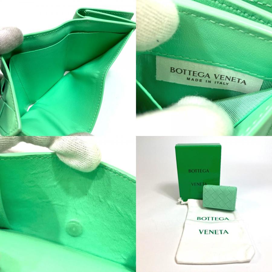BOTTEGA VENETA ボッテガヴェネタ 667036 イントレチャート タイニー 三つ折りウォレット 3つ折り財布 レディース【中古】 |  | 09