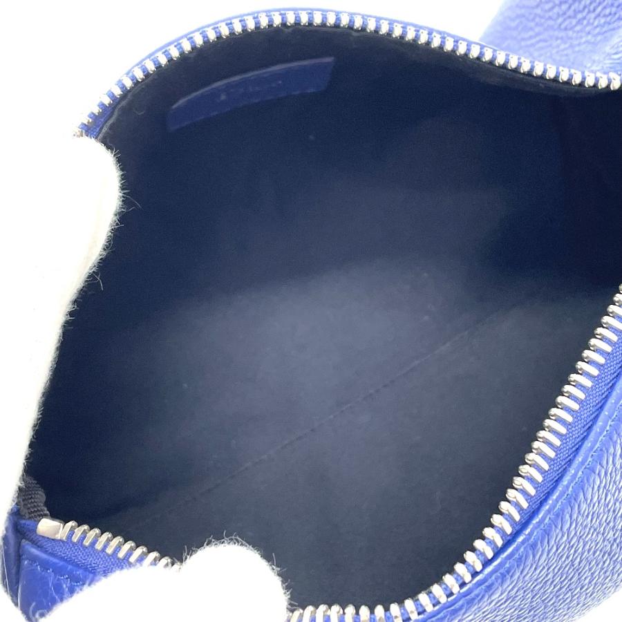 Dior ディオール アトリエ ローラーバッグ 筒型 斜め掛け ショルダーバッグ レザー ブルー メンズ【中古】 |  | 07